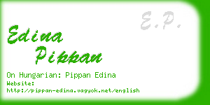 edina pippan business card